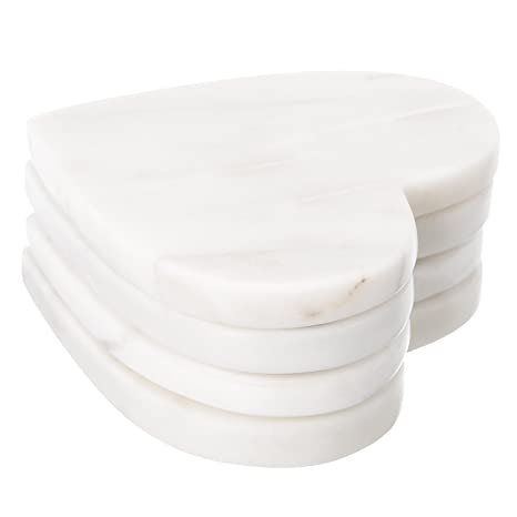 Heart Marble Coasters (set Of 4)