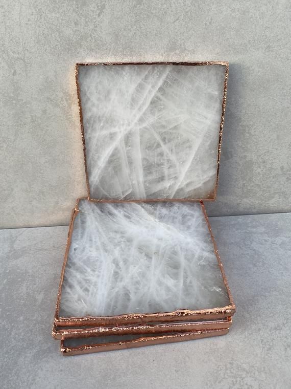 White Quartz Coasters