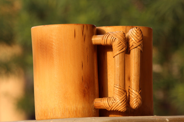 Bamboo Coffee Mug - Set Of 2